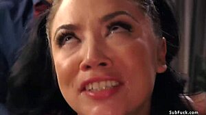 yo, watch this hairy beauty take on a wild interracial gangbang!