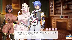 milking Oriana’s big tits with Kamaria in sexy game ep19