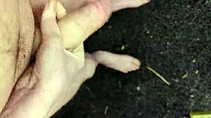 Amateur Guy With Big Cock Masturbates Naked Outdoors In Pov At Midday