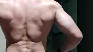 Strong Muscular Brazilian Man Shows Off Homemade Skills