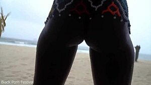 ساحرات قبيلة أفريقية يرقصن للمطر بصدر كبير طبيعي يتمايل