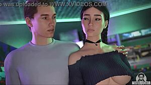 His cock is deep in her tight pussy?