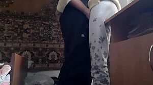 gentle sex turns hard with lesbian brunette duo