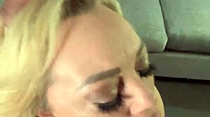 Blonde Milf Katrina Thicc Sucks Big Black Cock