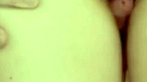 look at this teen rubbing her pussy while jerking