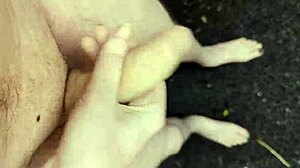 Amateur Guy With Big Cock Masturbates Naked Outdoors In Pov At Midday