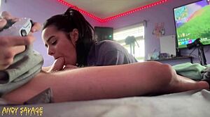 Tiny Latina Girlfriend Gets Assfucked by Her Man