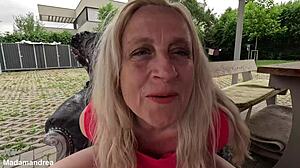 Horny Woman Masturbates In Hot Summer