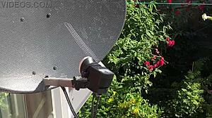 sexy neighbor with big tits and ass shows off saggy tits and feet 😏