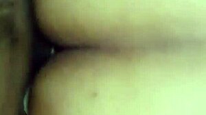 the big cock breaks the condom while fucking her ass. she gets pregnant from the monster dick.