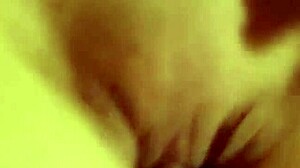 look at this teen rubbing her pussy while jerking