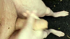 Amateur Guy With Big Cock Masturbates Naked Outdoors In Pov At Midday