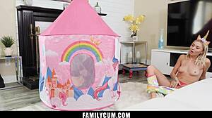 Stepsister Catches Stepbro Jerking Off and Helps Him Cum - FamilyCum