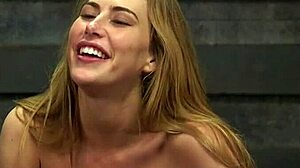 Kinky Blonde Gagged and Throat Fucked in Hardcore BDSM Scene.