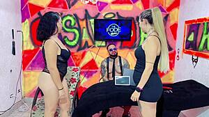 the fode diguinha dj chupo muito a buceta da atriz niikki at fica com a boca toda molhada as duas fizeram uma suruba de peitos na tela