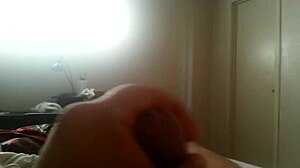 Curious guy jacking off while thinking about ladies in a private moment