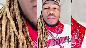 daddy cums on friend’s ebony booty, making me drip