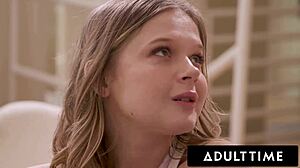 Adult Time - You can make me squirt! Innocent teen Coco Lovelock challenges stepbro to prove it.