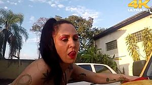 i sucked gaucho’s big cock in public brazilian style