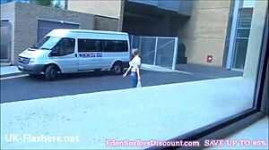 Sexy Blonde Axa Jays Flashes And Sucks In Public Outdoors