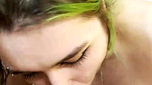 nikki greaves sucks huge goth cock in pov.