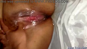 Chubby lovers share a wet squirty dream with curvy belly action.