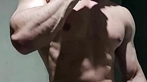 Strong Muscular Brazilian Man Shows Off Homemade Skills