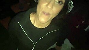 Park slut sucks two dicks 😏 big ass bent over.