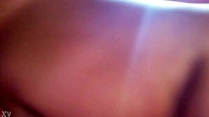 I can't stop admiring my wife's big tits, they're so enticing and perfect for me.