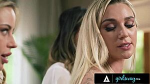 girlsway kendra sunderland rough 3-way, damn!