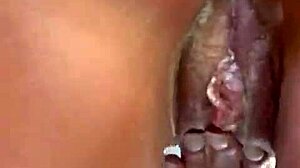 Why is this blonde hermosa fingering her big ass latina tits?