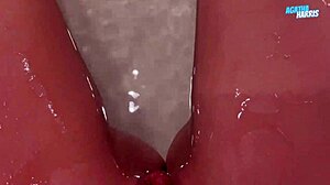 uhh, can't stop touchin myself in bathroom, so wet n tiny teen body