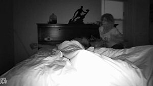 an old guy gets a blowjob and rides with a young one, squirting wetly