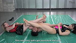 Japanese Facesitting Treatment Dominates Slave Hard