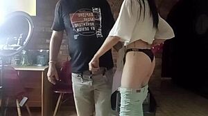 Bar closing with a steamy handjob finish