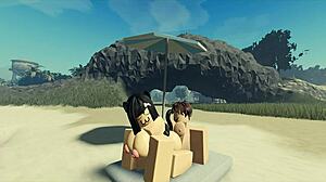 Roblox Catgirl Adventure at the Beach