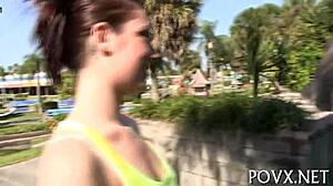 Short Teen Sucking Hard In Petite POV Action, Damn!