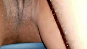 Quick Cum with Wet Ebony Wife During Massage