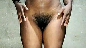 Amateur African Babe Cums Twice Hard