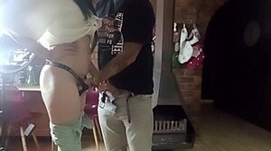 Bar closing with a steamy handjob finish