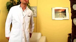 Dirty doctor bangs a moaning milf in a quick hospital session!