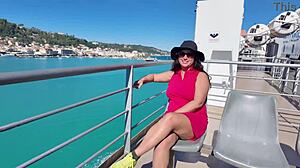 Stepmom flashes in public, recalling steamy vacation with stepson