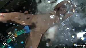 I’m bound tight in Asian electro bondage play