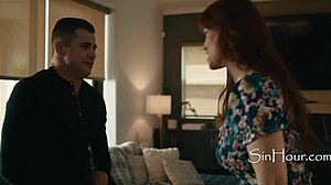 Prestefrue Syren De Mer dominerer jomfru Nathan Bronson hardt!