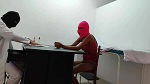 I’m stunned by how the doctor massages me so sensually. His hands on my body feel incredibly intimate!