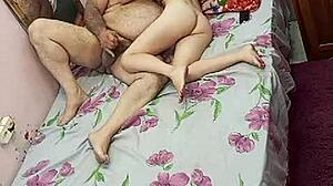 this young chick gets devoured by an old hairy beast.