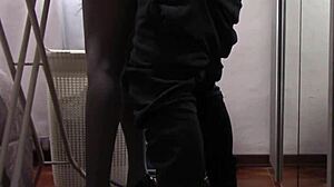 Milf in pantyhose irons, gets touched, and fucked hard