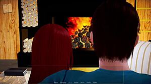 My new family gathers for a quiet evening together