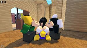 zaki gets banged hard in wild roblox gangbang