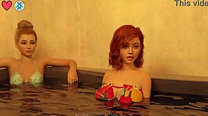 Morena Líder de Torcida Fodida Forte na Banheira Quente